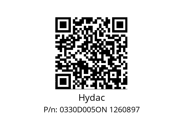   Hydac 0330D005ON 1260897