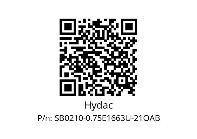   Hydac SB0210-0.75E1663U-21OAB