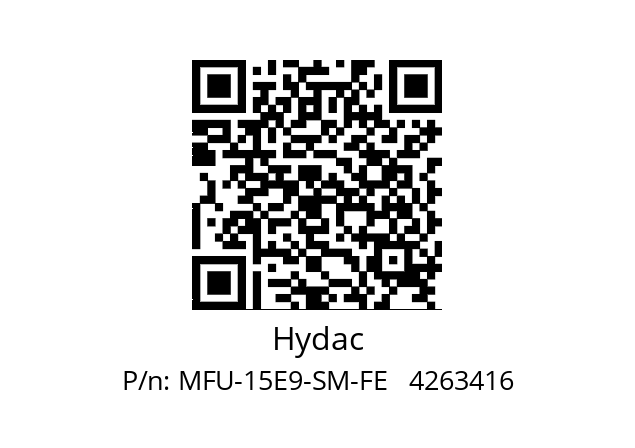   Hydac MFU-15E9-SM-FE   4263416