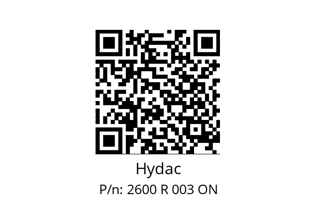   Hydac 2600 R 003 ON