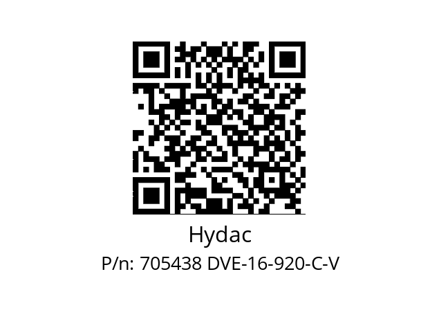   Hydac 705438 DVE-16-920-C-V