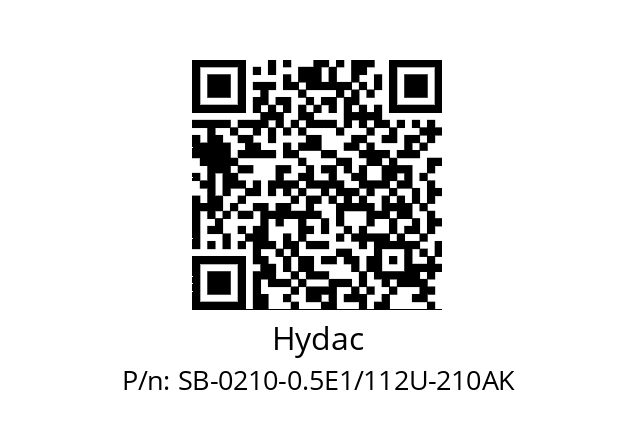   Hydac SB-0210-0.5E1/112U-210AK