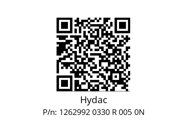   Hydac 1262992 0330 R 005 0N