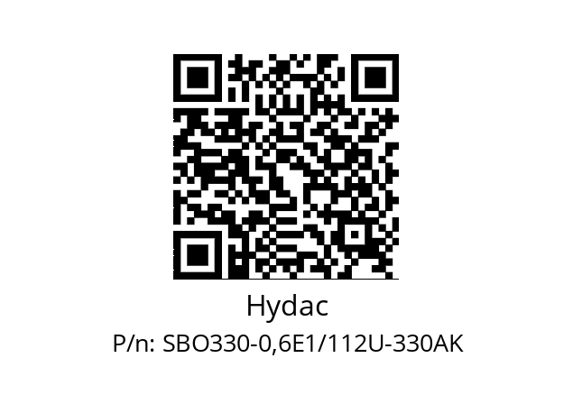   Hydac SBO330-0,6E1/112U-330AK