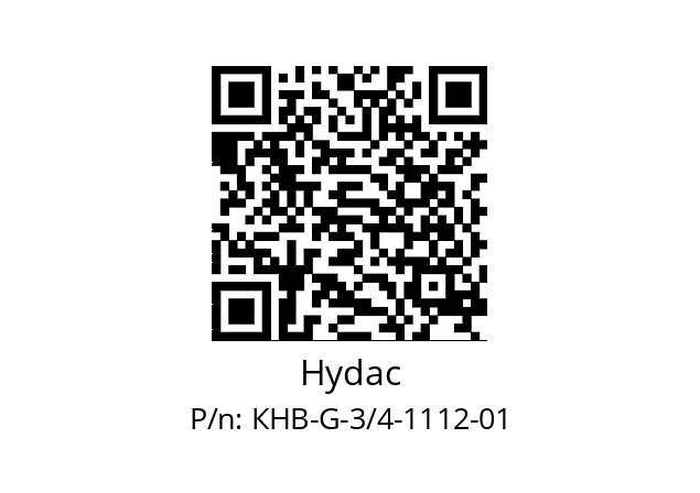   Hydac КНВ-G-3/4-1112-01