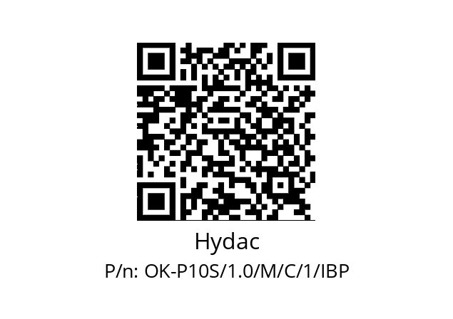   Hydac OK-P10S/1.0/M/C/1/IBP