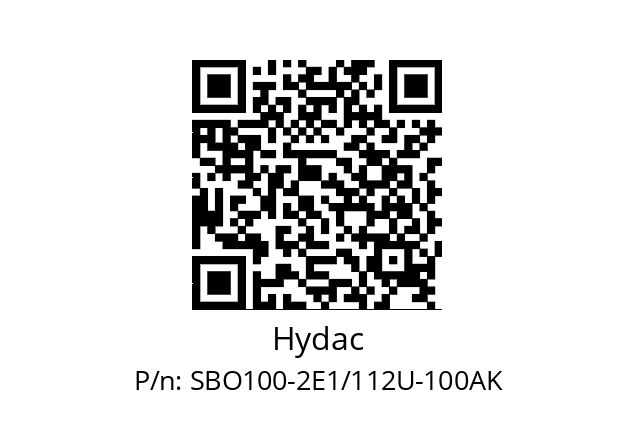   Hydac SBO100-2E1/112U-100AK