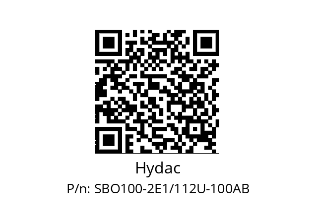   Hydac SBO100-2E1/112U-100AB