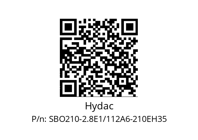   Hydac SBO210-2.8E1/112A6-210EH35