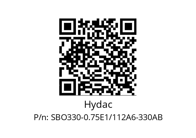   Hydac SBO330-0.75E1/112A6-330AB