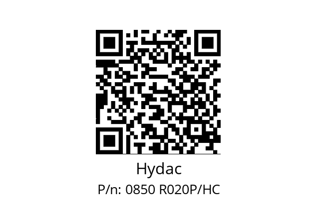   Hydac 0850 R020P/HC