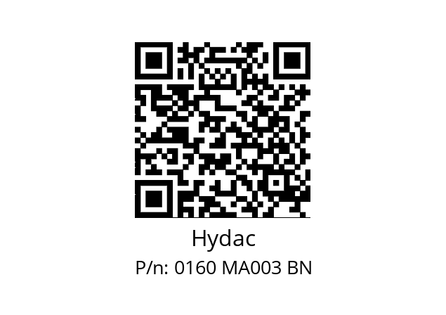   Hydac 0160 MA003 BN