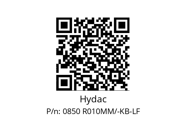   Hydac 0850 R010MM/-KB-LF