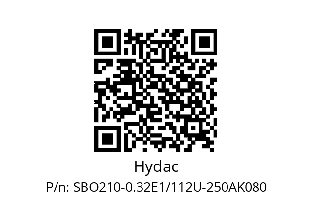   Hydac SBO210-0.32E1/112U-250AK080