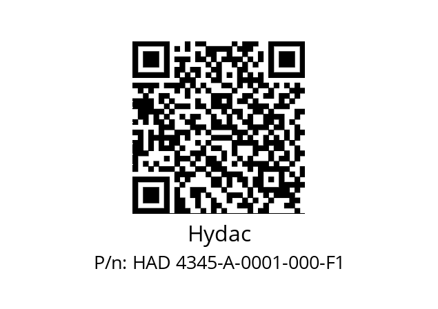   Hydac HAD 4345-A-0001-000-F1