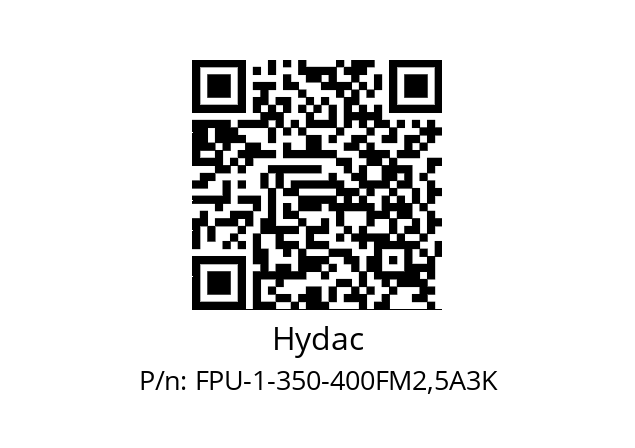   Hydac FPU-1-350-400FM2,5A3K