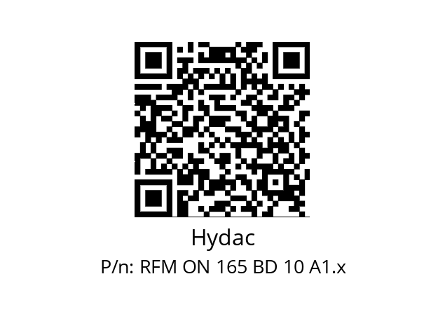   Hydac RFM ON 165 BD 10 A1.x