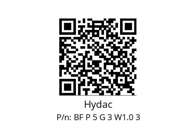   Hydac BF P 5 G 3 W1.0 3