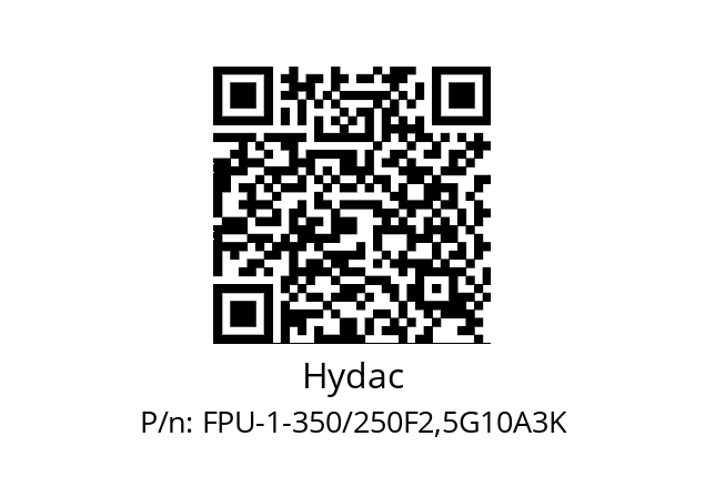   Hydac FPU-1-350/250F2,5G10A3K