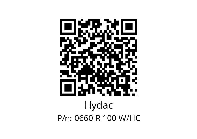   Hydac 0660 R 100 W/HC