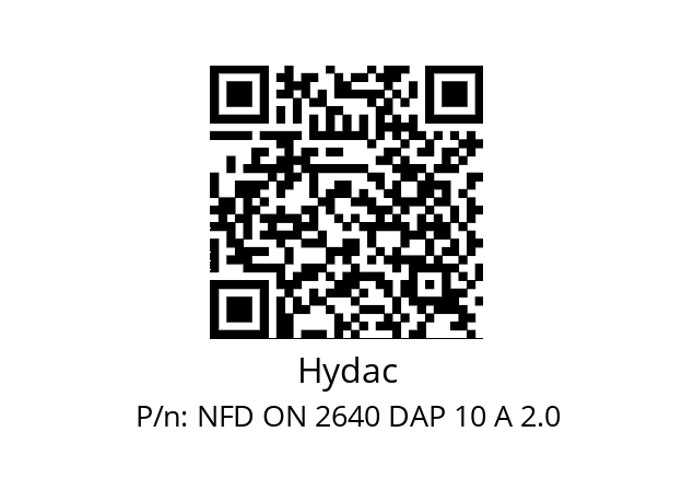   Hydac NFD ON 2640 DAP 10 A 2.0