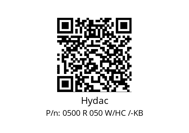   Hydac 0500 R 050 W/HC /-KB