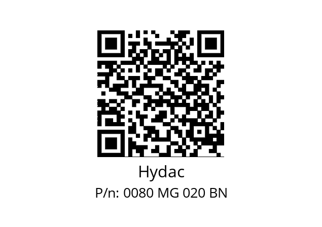   Hydac 0080 MG 020 BN