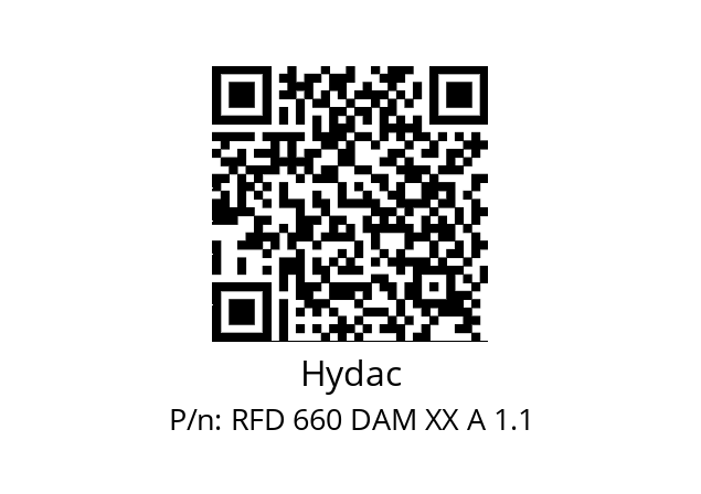   Hydac RFD 660 DAM XX A 1.1