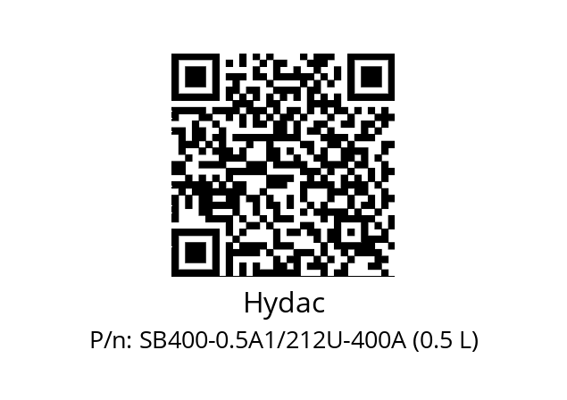   Hydac SB400-0.5A1/212U-400A (0.5 L)