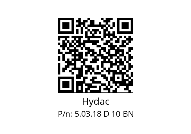   Hydac 5.03.18 D 10 BN