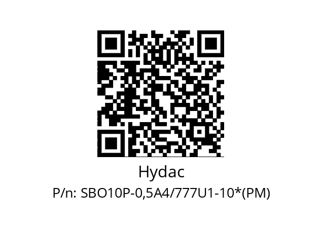   Hydac SBO10P-0,5A4/777U1-10*(PM)