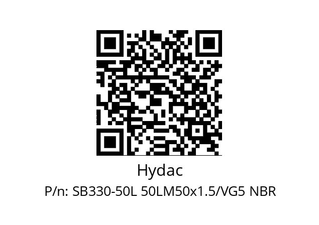   Hydac SB330-50L 50LM50x1.5/VG5 NBR