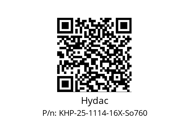   Hydac KHP-25-1114-16X-So760