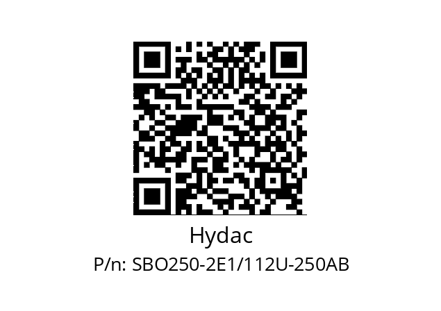   Hydac SBO250-2E1/112U-250AB