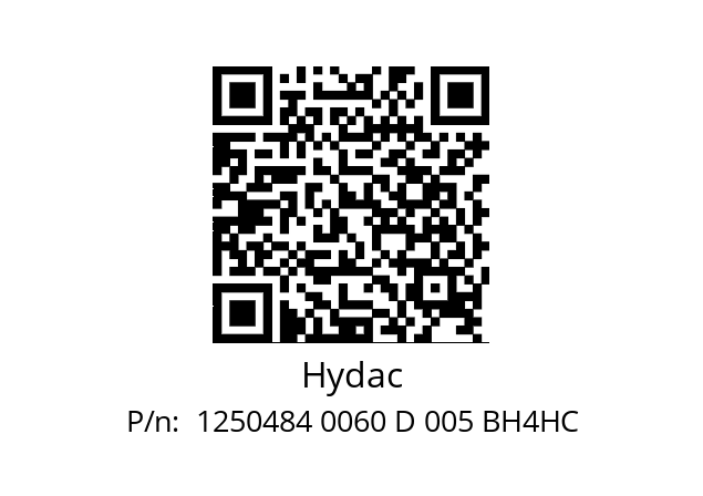   Hydac  1250484 0060 D 005 BH4HC