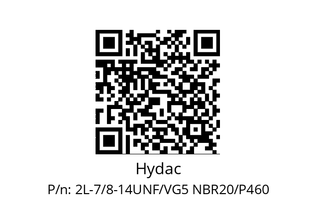   Hydac 2L-7/8-14UNF/VG5 NВR20/P460