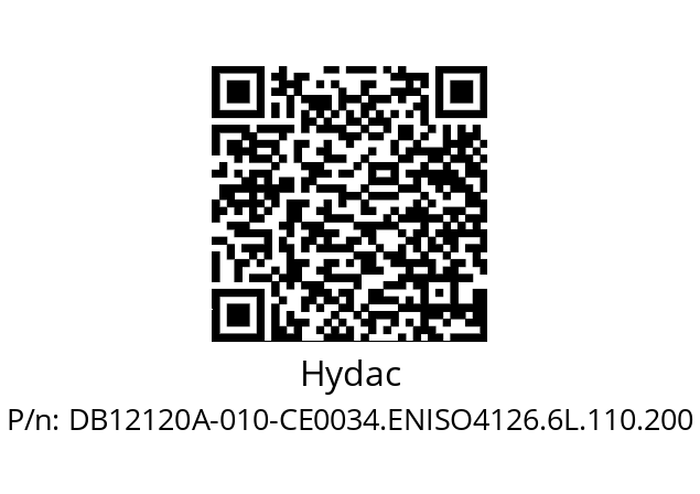   Hydac DB12120A-010-CE0034.ENISO4126.6L.110.200