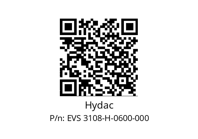   Hydac EVS 3108-H-0600-000