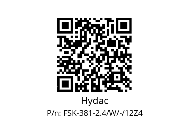   Hydac FSK-381-2.4/W/-/12Z4