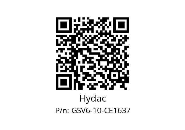   Hydac GSV6-10-CE1637