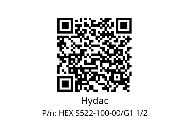   Hydac HEX S522-100-00/G1 1/2