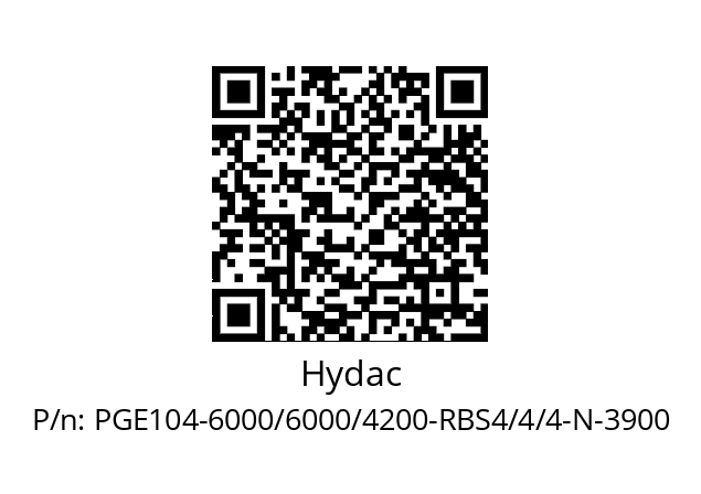   Hydac PGE104-6000/6000/4200-RBS4/4/4-N-3900