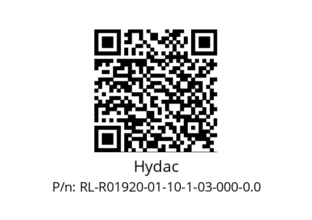   Hydac RL-R01920-01-10-1-03-000-0.0