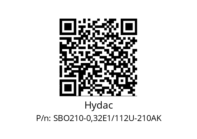   Hydac SBO210-0,32E1/112U-210AK