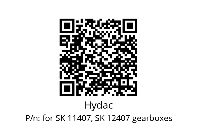   Hydac for SK 11407, SK 12407 gearboxes