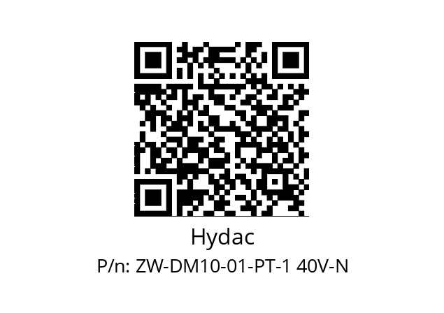   Hydac ZW-DM10-01-PT-1 40V-N