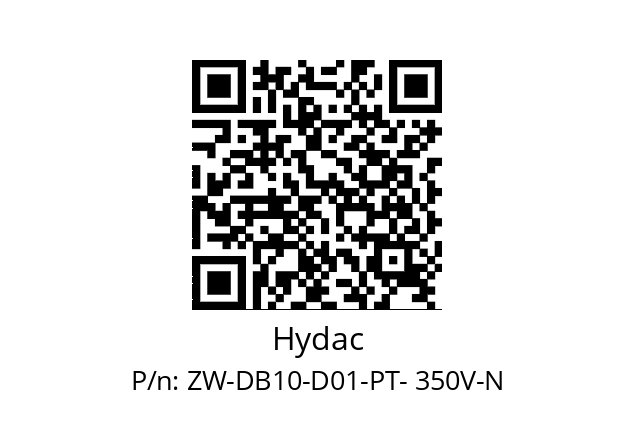   Hydac ZW-DB10-D01-PT- 350V-N