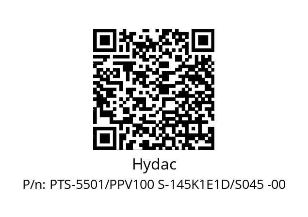   Hydac PTS-5501/PPV100 S-145K1E1D/S045 -00