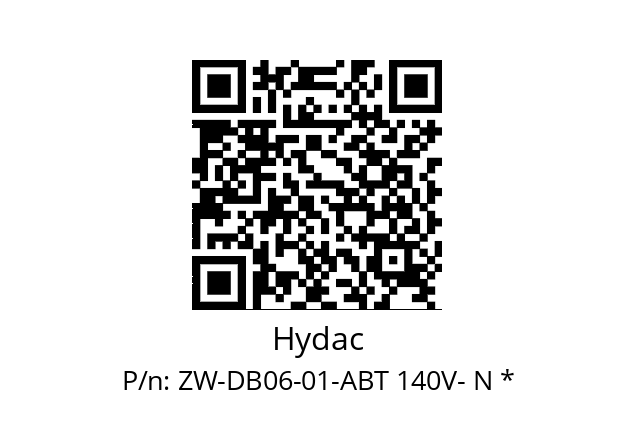   Hydac ZW-DB06-01-ABT 140V- N *