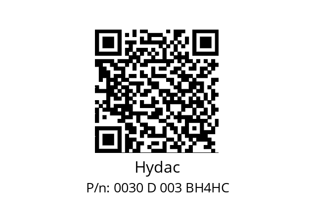   Hydac 0030 D 003 BH4HC